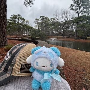 & Other Stories Blue and White Plush Toy